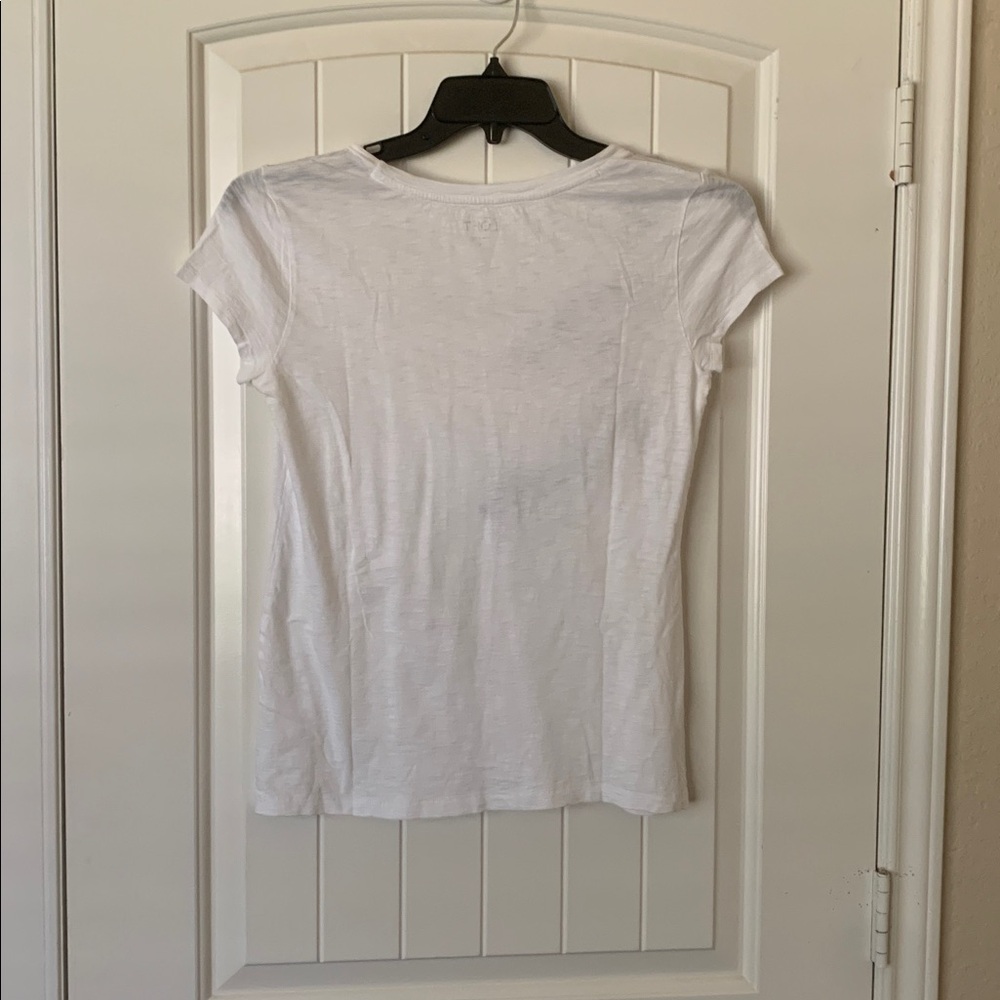 LOFT Flower Detail Tee size S - Picture 2 of 3